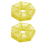 Weekly Pill Organiser 7 Day Medicine Box Tablet Case Dispenser 2 Pack - Yellow V528-2PCSMEDICINEBO-YELLOW-46559