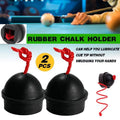 2PCS Rubber Chalk Holder for Billiard Pool Snooker Table Cue Stick Club AU STOCK V528-2PCSRUBBERCHALKHOLDER-544069
