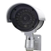 2pcs Dummy Security Camera with Flashing LED Outdoor Fake CCTV Surveillance Decoy V528-2PCSSOLARPOWER-SILVER-950620