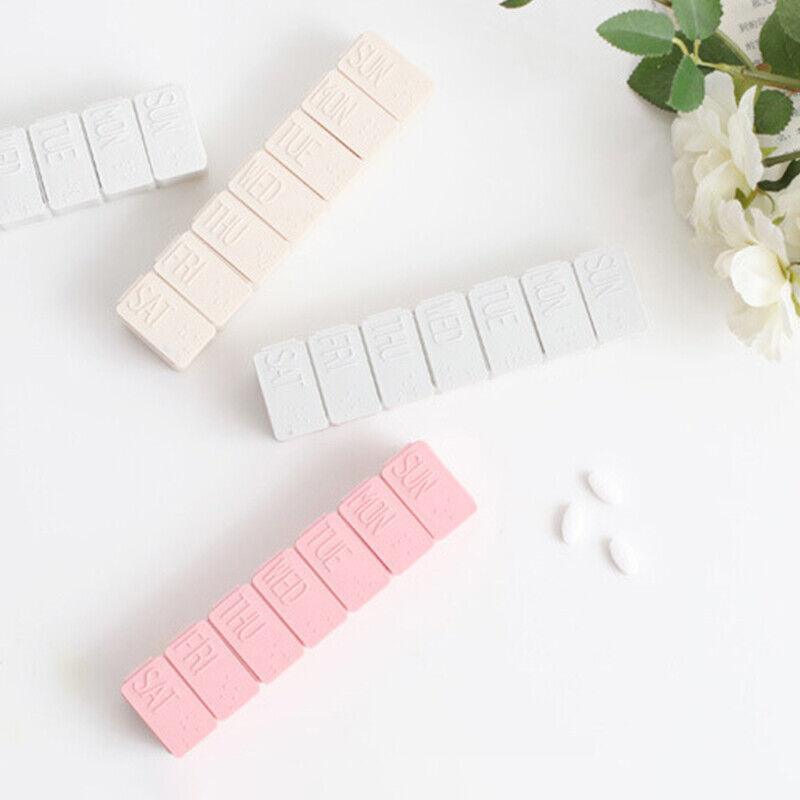 2X 7 Day Weekly Pill Box Medicine Tablet Organizer Dispenser Container Case - Pink V528-2PILLBO-PINK-698061