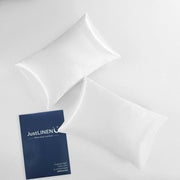 2 Pack Satin Pillowcases Luxury Soft Cushion Covers Bedroom Home Decor - Light Orange V528-2PILLOWCASE-LIGHTORANGE15-75281