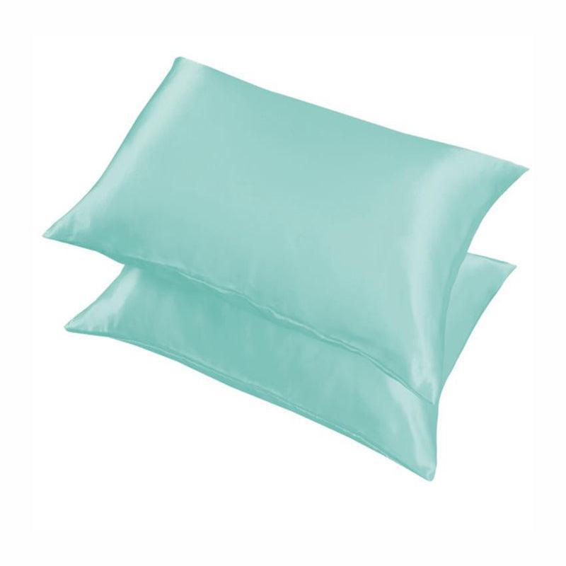 2 Pack Satin Pillowcases Luxury Soft Cushion Covers Bedroom Home Decor - Light Orange V528-2PILLOWCASE-LIGHTORANGE15-75281