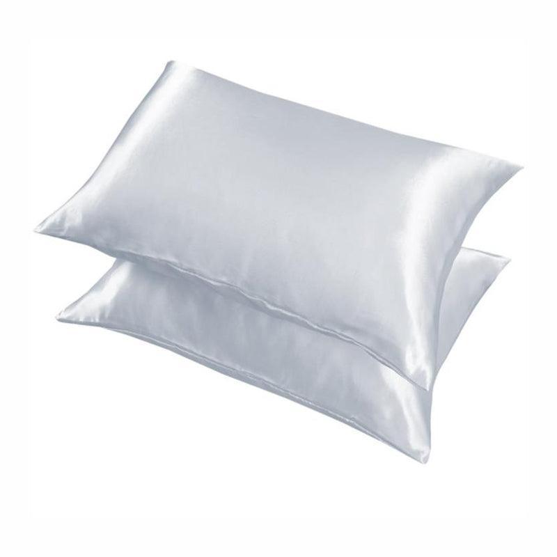 2 Pack Satin Pillowcases Luxury Soft Cushion Covers Bedroom Home Decor - Light Purple V528-2PILLOWCASE-LIGHTPURPLE54-58962
