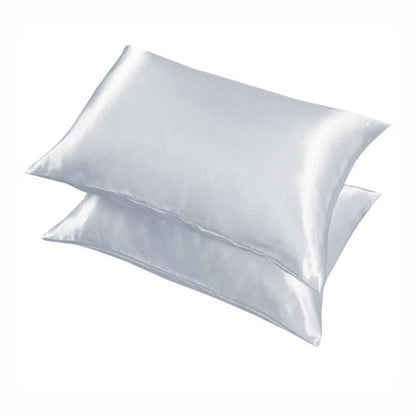 2 Pack Satin Pillowcases Luxury Soft Cushion Covers Bedroom Home Decor - Light Purple V528-2PILLOWCASE-LIGHTPURPLE54-58962