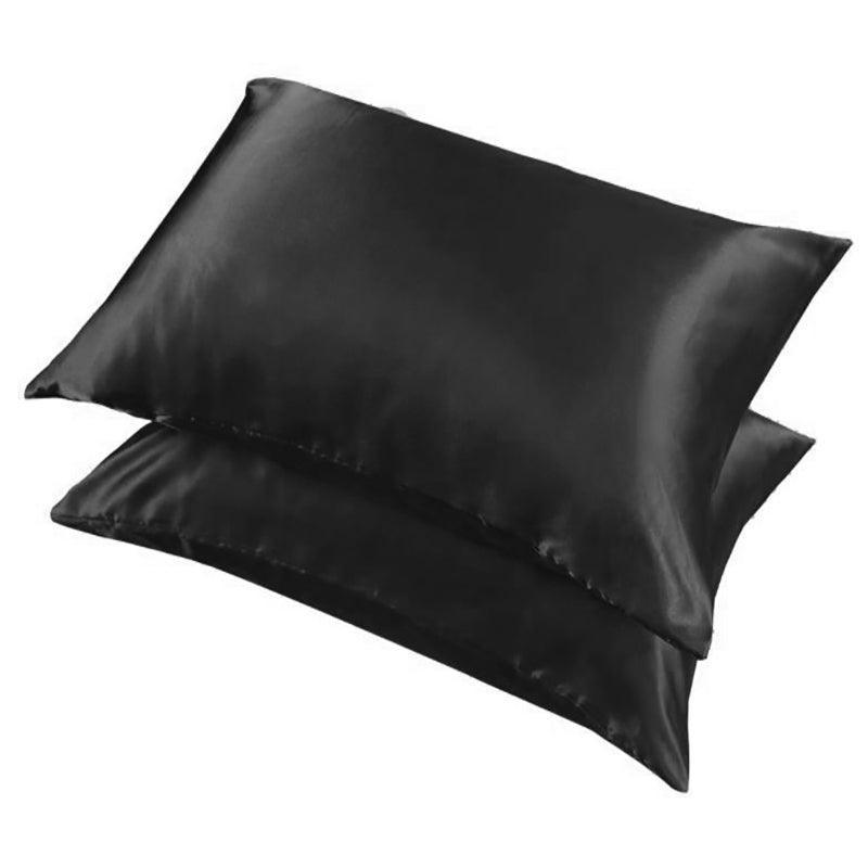 2 Pack Satin Pillowcases Luxury Soft Cushion Covers Bedroom Home Decor - Light Purple V528-2PILLOWCASE-LIGHTPURPLE54-58962