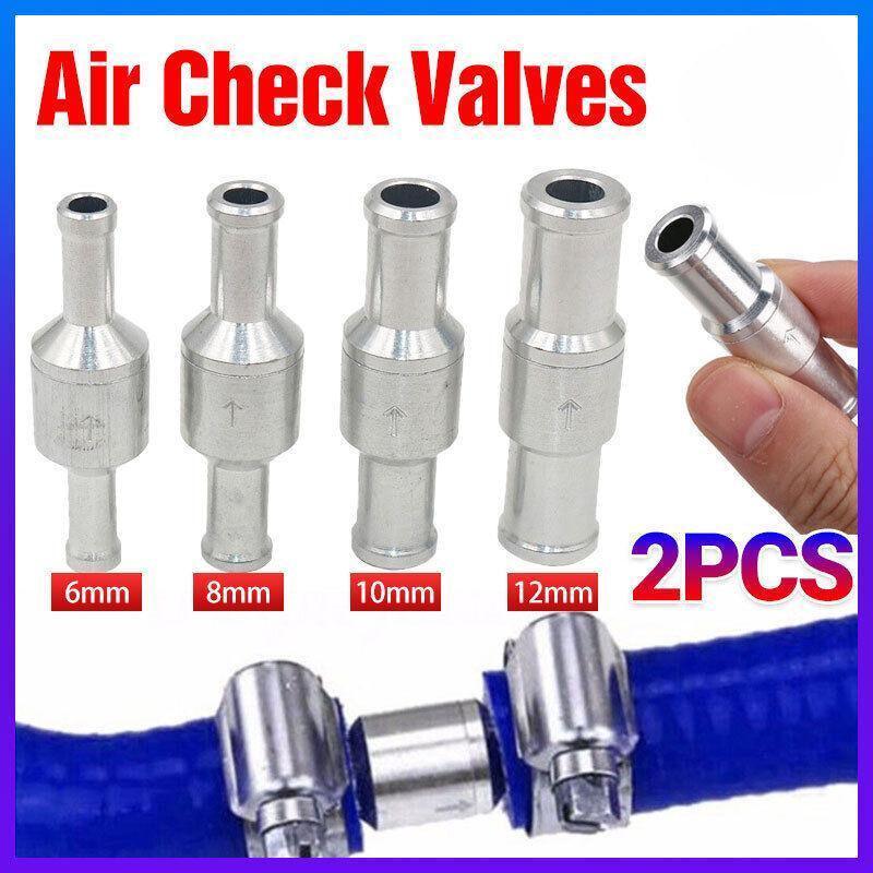 2X 6/8/10/12Mm One Way Non Return Check Valve Air Fuel Petrol Diesel Oil Vacuum - 12MM V528-2RETURNCHECK-12MM-354419