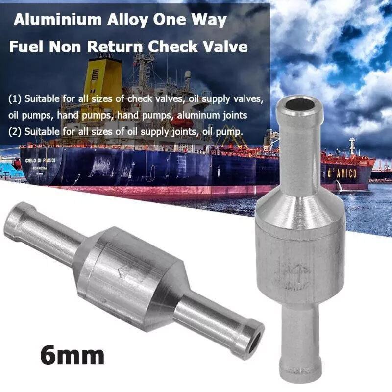 2X 6/8/10/12Mm One Way Non Return Check Valve Air Fuel Petrol Diesel Oil Vacuum - 6MM V528-2RETURNCHECK-6MM-957272