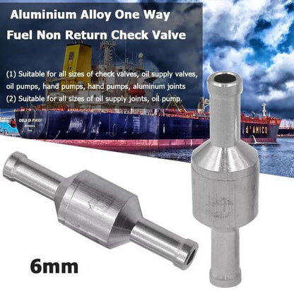 2X 6/8/10/12Mm One Way Non Return Check Valve Air Fuel Petrol Diesel Oil Vacuum - 6MM V528-2RETURNCHECK-6MM-957272
