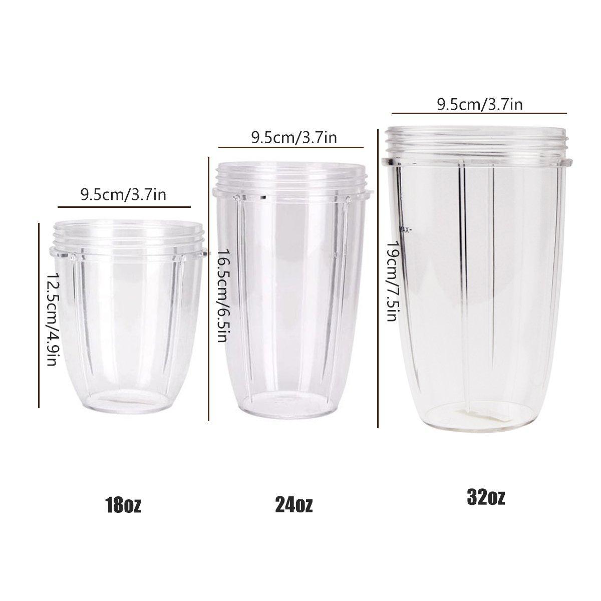 Blender Cups 32OZ 24OZ 18OZ Replacement Accessories Juicer Ice Crushing Blades - 32oz V528-32OZCOLOSSALCUP-307502