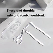 3Pcs Eyebrow Razor Set Facial Hair Remover Dermaplaning Shaving Tool Kit - Clear eyebrow razor*3 V528-3CLEAREYEBROWRAZOR-324104