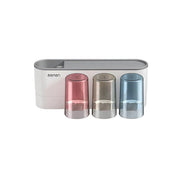 Bathroom Wall Mounted Toothbrush Holder Toothpaste Stand Storage Rack With Cup - Three Cups Set V528-3CUPS-TOOTHPASTEDISPENSER-493192