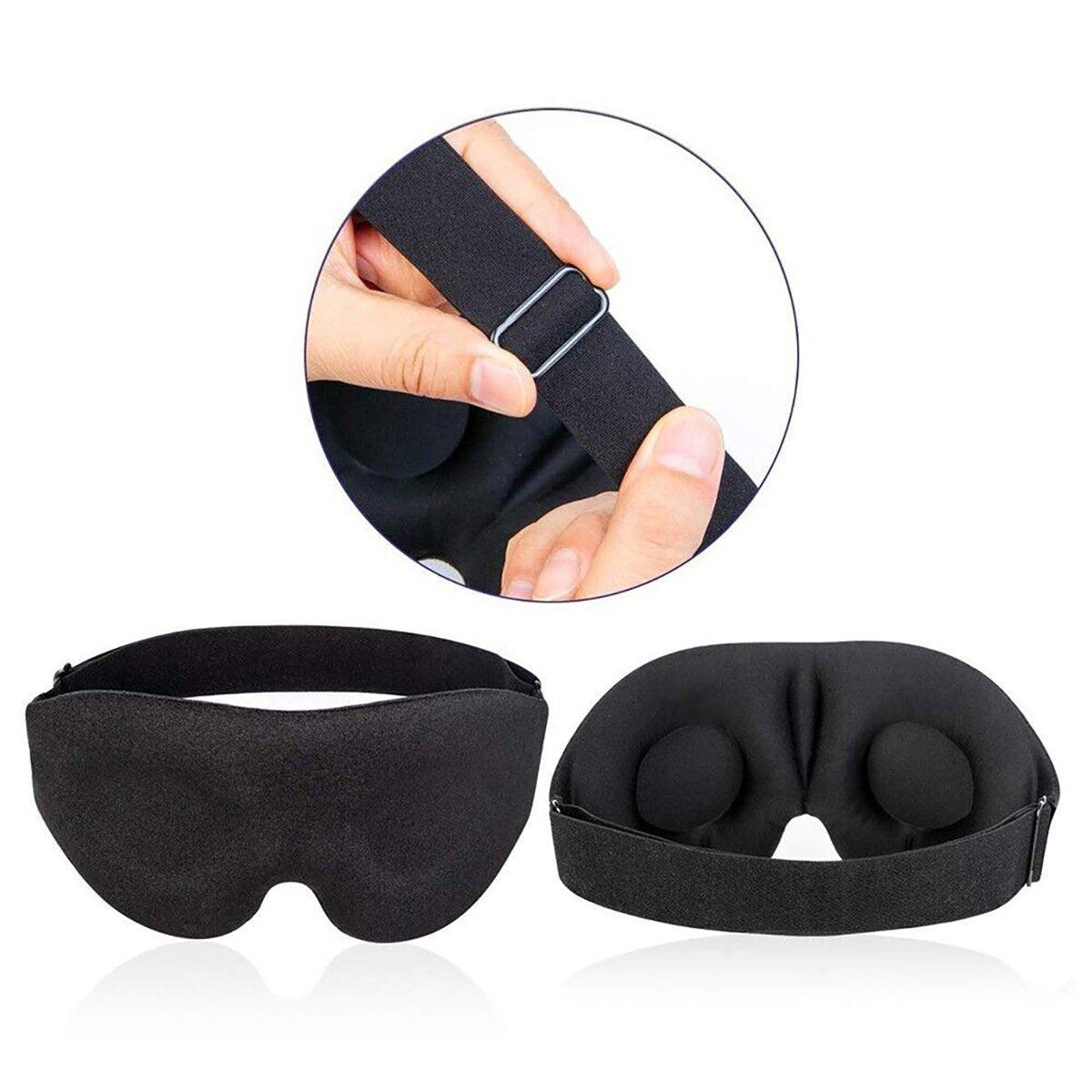Travel Sleep Eye Mask 3D Memory Foam Soft Padded Shade Cover Sleeping Blindfold V528-3D-EYE-MASK-520939