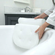 Home 3D Mesh Bath Pillow Back Neck Support Bathtub Spa Hot Tub Suction Cups New V528-3DBATHPILLOW-WHITE-816151
