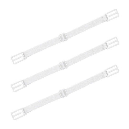3Pcs Lady Nonslip Elastic Adjustable Band Bra Strap Holder Strap Racer Back Clip - White+Beige+Black V528-3PCSBANDBRA-3COLOURS-464714