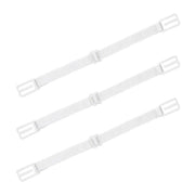 3Pcs Lady Nonslip Elastic Adjustable Band Bra Strap Holder Strap Racer Back Clip - White V528-3PCSBANDBRA-WHITE-978202