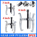 3PCS Bearing Gear Hub Puller Remover Tool Drop Forged Reversible Jaws Separator V528-3PCSJAWSSEPARATOR-617056
