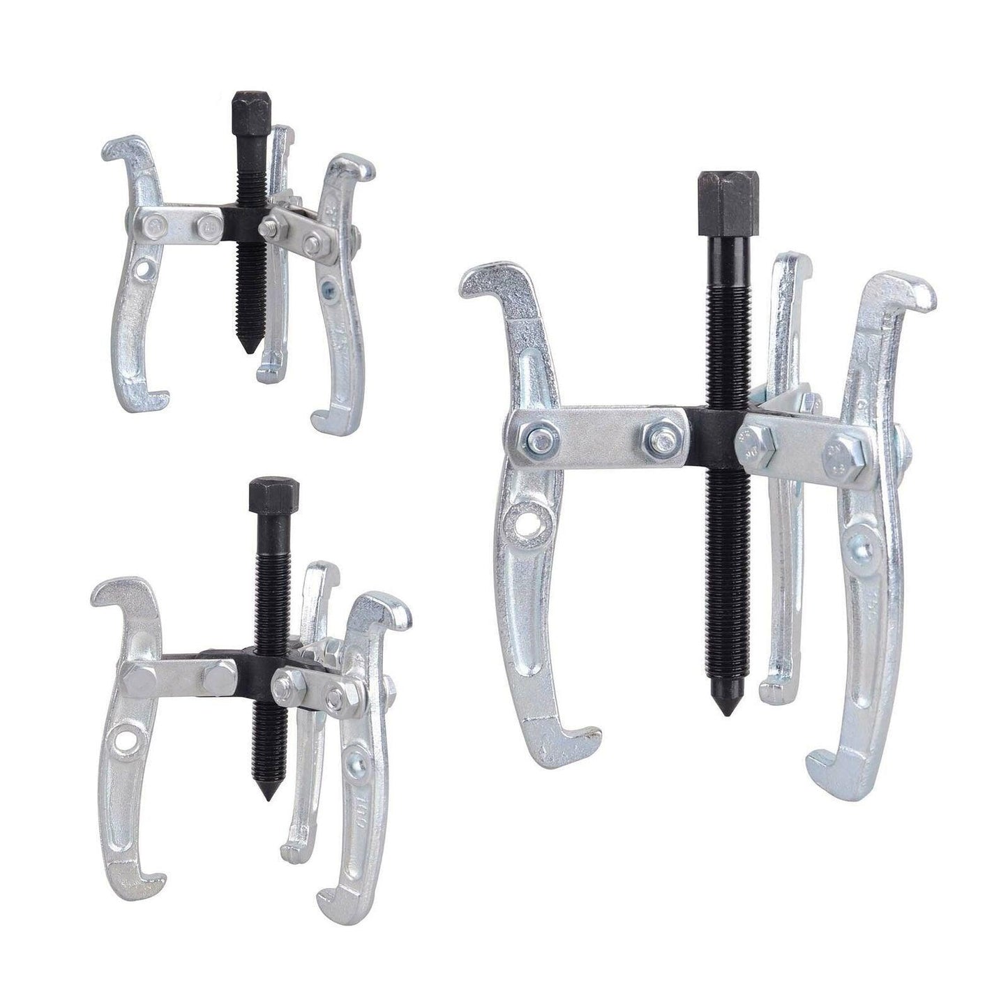 3PCS Bearing Gear Hub Puller Remover Tool Drop Forged Reversible Jaws Separator V528-3PCSJAWSSEPARATOR-617056