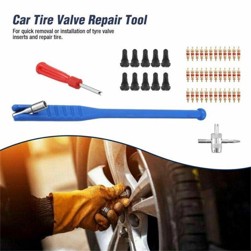 43Pcs Car Tyre Valve Tool Stem Puller Base Quick Remover Tire Repair Installer V528-43PCSVALVETOOL-452291