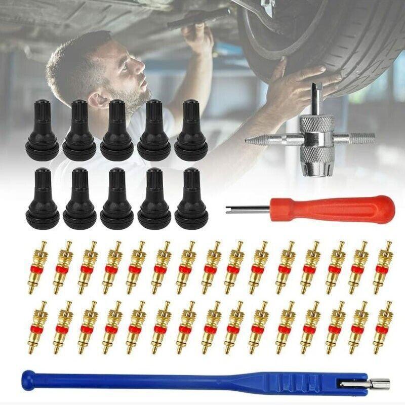 43Pcs Car Tyre Valve Tool Stem Puller Base Quick Remover Tire Repair Installer V528-43PCSVALVETOOL-452291