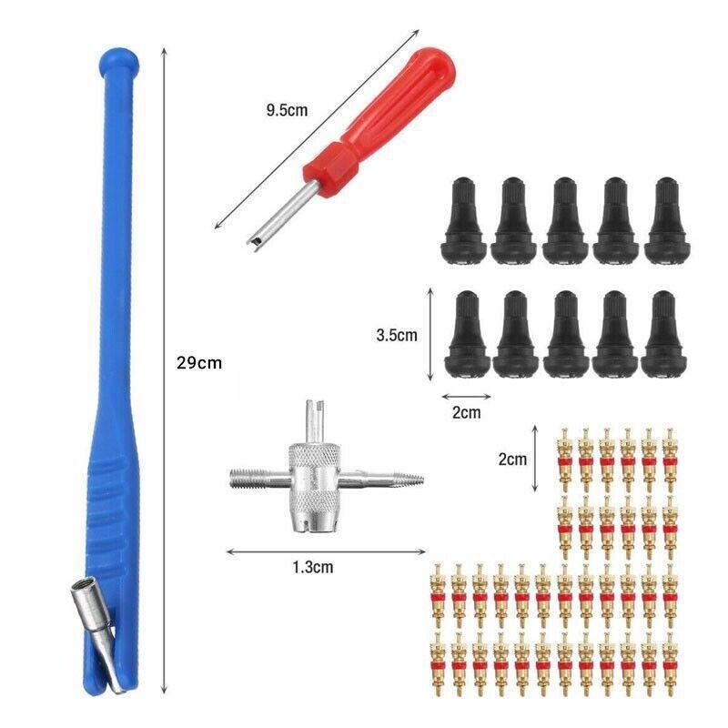 43Pcs Car Tyre Valve Tool Stem Puller Base Quick Remover Tire Repair Installer V528-43PCSVALVETOOL-452291