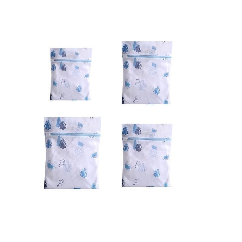 4Pcs Cute Delicates Wash Bag Laundry Lingerie Bra Washing Pack Set Clothes Case - Blue V528-4PCSWASHBAG-BLUE-186682