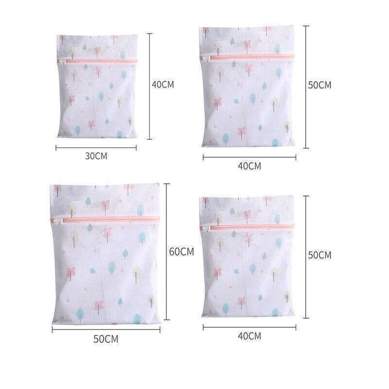 4Pcs Cute Delicates Wash Bag Laundry Lingerie Bra Washing Pack Set Clothes Case - Blue V528-4PCSWASHBAG-BLUE-186682