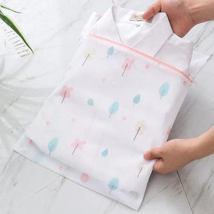 4Pcs Cute Delicates Wash Bag Laundry Lingerie Bra Washing Pack Set Clothes Case - Blue V528-4PCSWASHBAG-BLUE-186682