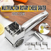 Rotary Cheese Grater Stainless Steel 4 Blade Set Kitchen Slicer V528-4SETCHEESEGRATER-831784