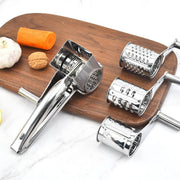 Rotary Cheese Grater Stainless Steel 4 Blade Set Kitchen Slicer V528-4SETCHEESEGRATER-831784