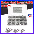 500x M3/M4/M5 Stainless Steel Hex Socket Button Head Bolts Screws Nuts Kit V528-500PCS-NUTSKIT-743126