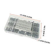 500x M3/M4/M5 Stainless Steel Hex Socket Button Head Bolts Screws Nuts Kit V528-500PCS-NUTSKIT-743126