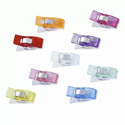 50Pcs Sewing Quilting Clips Wonder Craft Fabric Clamp DIY Colourful or Clear Option - Clear V528-50PCS-CLEAR-CLIPS-856371