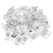 50Pcs Sewing Quilting Clips Wonder Craft Fabric Clamp DIY Colourful or Clear Option - Clear V528-50PCS-CLEAR-CLIPS-856371