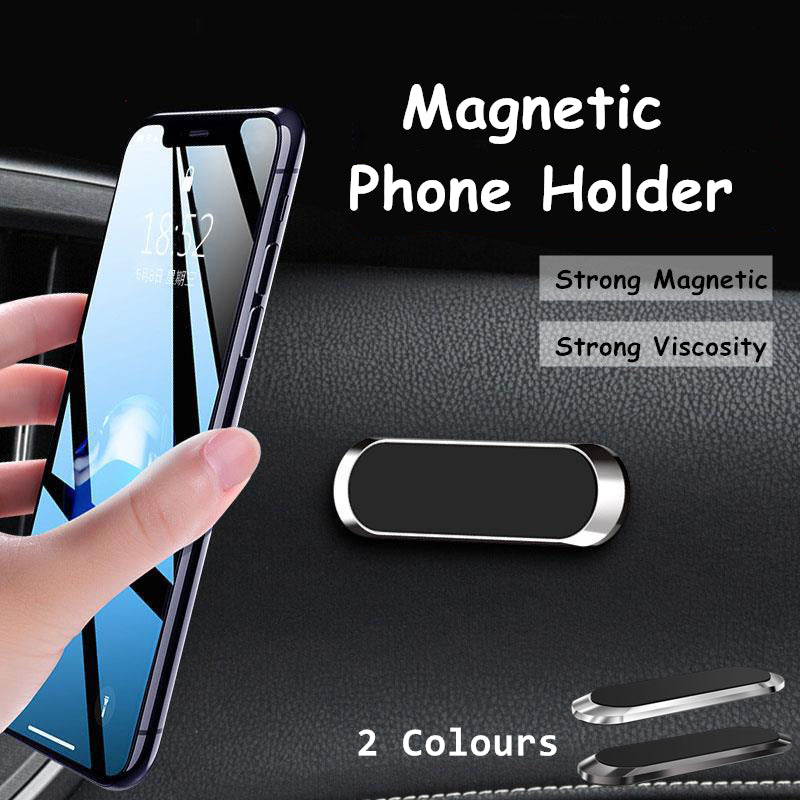 Phone Holder Mount Dashboard Stand for Car Mobile Smartphone Mini Size Grip Pad - Silver -1 Unit V528-54458