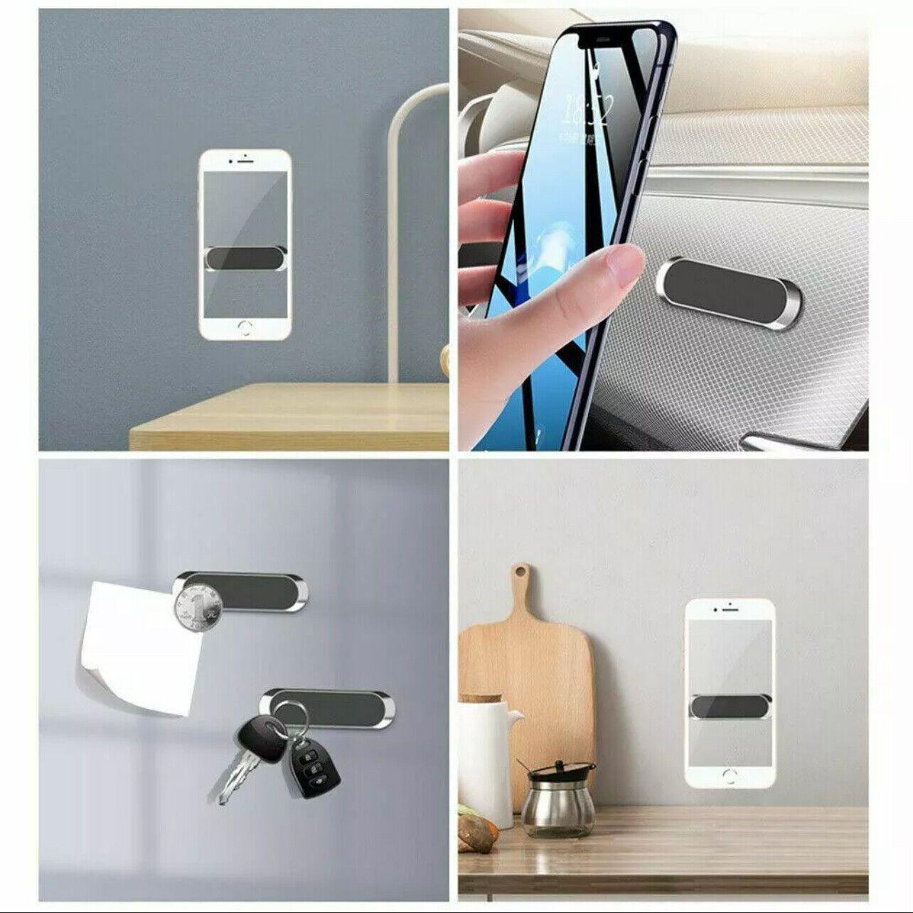 Phone Holder Mount Dashboard Stand for Car Mobile Smartphone Mini Size Grip Pad - Silver -1 Unit V528-54458