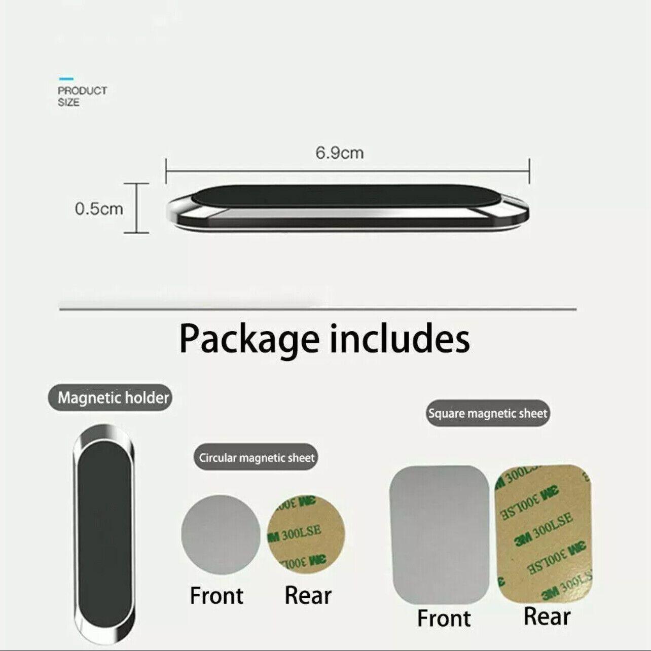 Phone Holder Mount Dashboard Stand for Car Mobile Smartphone Mini Size Grip Pad - Silver -1 Unit V528-54458