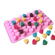 55 Love Heart Silicone Mould Chocolate Mold Candy Gummy Maker Ice Jelly Tray Au V528-55-MOULD-PINK-43526