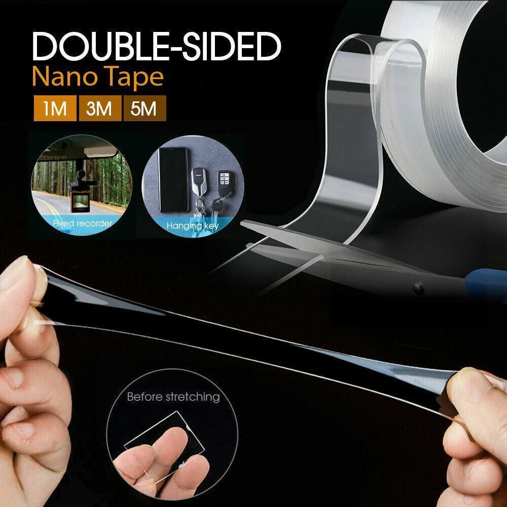 Double Sided Nano Tape Clear Adhesive Traceless Invisible Gel Anti-Slip Au Stock V528-59843