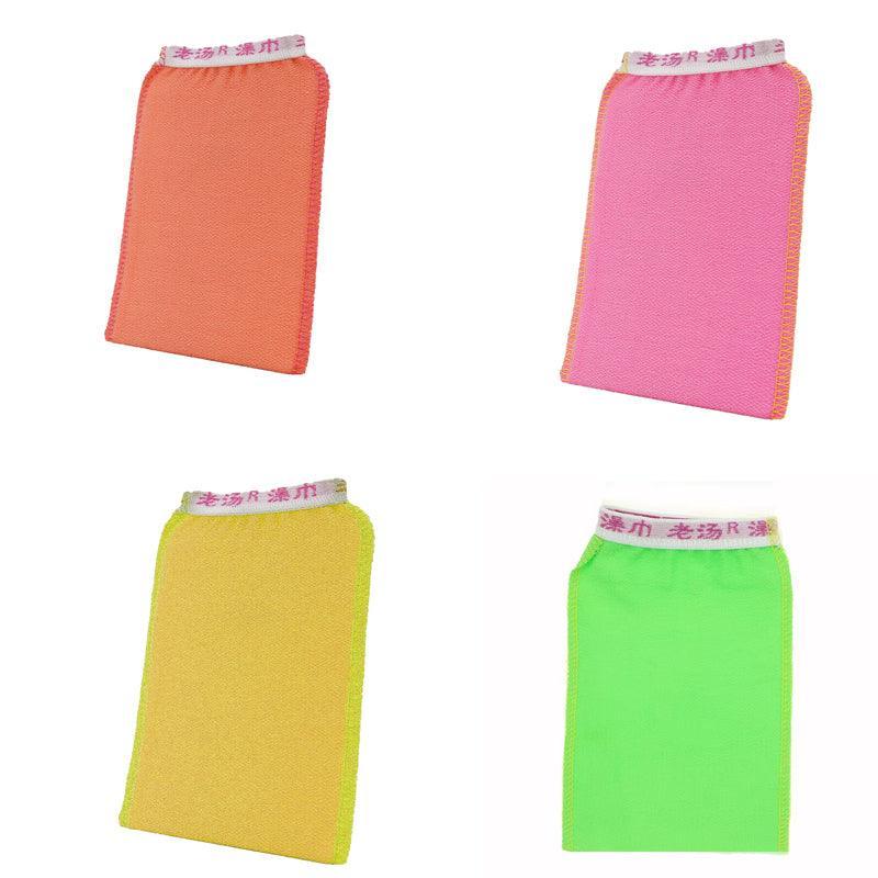 5 Pcs Towel Exfoliating Bath Washcloth Viscose Scrub Mitten Towel - 5 Colours V528-5COLOURSBATHWASHCLOTH-915518