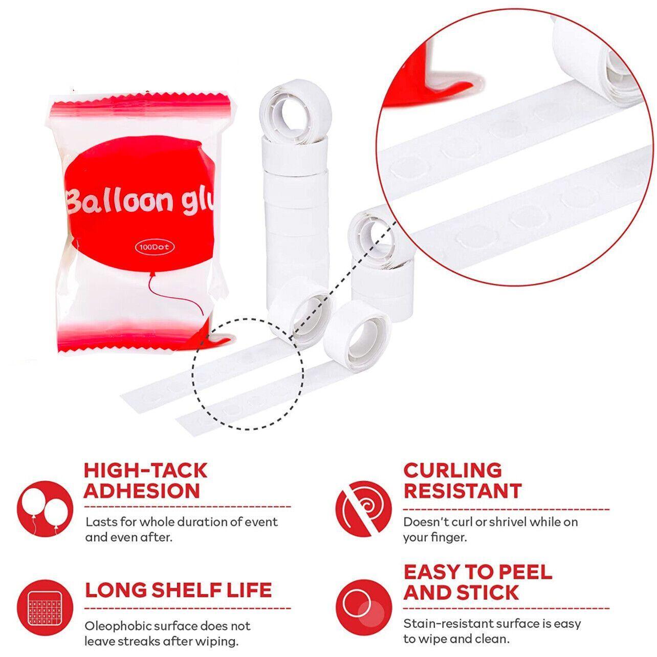 Balloon Glue Dots Photo Adhesive Bostik Party Doubletape Scrapbooking - 5M Double Hole Arch Strip V528-5MARCHSTRIP1ROLL13786