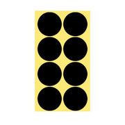 8/13/25/50mm Colour Sticker Dots Adhesive Round Labels Circular Scrapbooking Black - 50mm 8 Dots - 5 Sheets V528-5PCS-BLACK-50MM8DOTS-698335