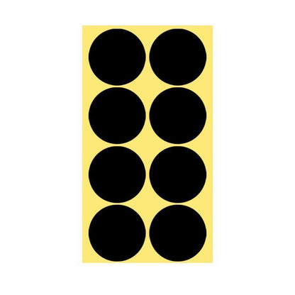 8/13/25/50mm Colour Sticker Dots Adhesive Round Labels Circular Scrapbooking Black - 50mm 8 Dots - 5 Sheets V528-5PCS-BLACK-50MM8DOTS-698335