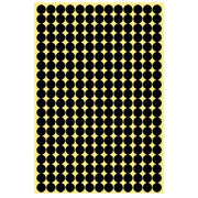8/13/25/50mm Colour Sticker Dots Adhesive Round Labels Circular Scrapbooking Black - 50mm 8 Dots - 5 Sheets V528-5PCS-BLACK-50MM8DOTS-698335