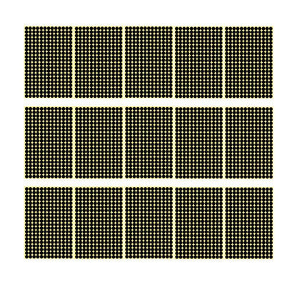 8/13/25/50mm Colour Sticker Dots Adhesive Round Labels Circular Scrapbooking Black - 50mm 8 Dots - 5 Sheets V528-5PCS-BLACK-50MM8DOTS-698335