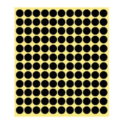 8/13/25/50mm Colour Sticker Dots Adhesive Round Labels Circular Scrapbooking Black - 50mm 8 Dots - 5 Sheets V528-5PCS-BLACK-50MM8DOTS-698335