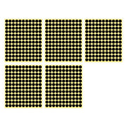 8/13/25/50mm Colour Sticker Dots Adhesive Round Labels Circular Scrapbooking Black - 50mm 8 Dots - 5 Sheets V528-5PCS-BLACK-50MM8DOTS-698335