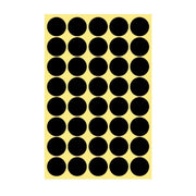 8/13/25/50mm Colour Sticker Dots Adhesive Round Labels Circular Scrapbooking Black - 50mm 8 Dots - 5 Sheets V528-5PCS-BLACK-50MM8DOTS-698335