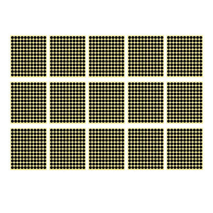 8/13/25/50mm Colour Sticker Dots Adhesive Round Labels Circular Scrapbooking Black - 8mm 260 Dots - 5 Sheets V528-5PCS-BLACK-8MM260DOTS-819950