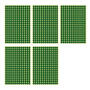 8/13/25/50mm Colour Sticker Dots Adhesive Round Labels Circular Scrapbooking Green - 25mm 40 Dots - 5 Sheets V528-5PCS-GREEN-25MM55DOTS-525849