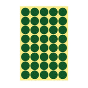 8/13/25/50mm Colour Sticker Dots Adhesive Round Labels Circular Scrapbooking Green - 8mm 260 Dots - 5 Sheets V528-5PCS-GREEN-8MM275DOTS-471915